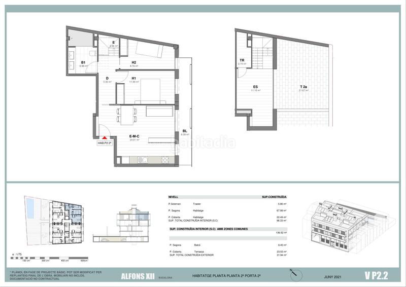 Foto 014c10c4-f719-4fb9-ae7d-f5aeeb469107. Zweistöckige wohnung mit heizung parking pool in Gorg Badalona