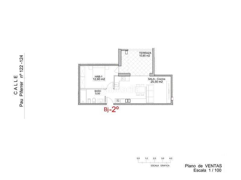 Foto e89aceba-8014-4be3-91fb-bce2b6168384. Appartement 48m<sup>2</sup> avec chauffage dans La Salut Badalona