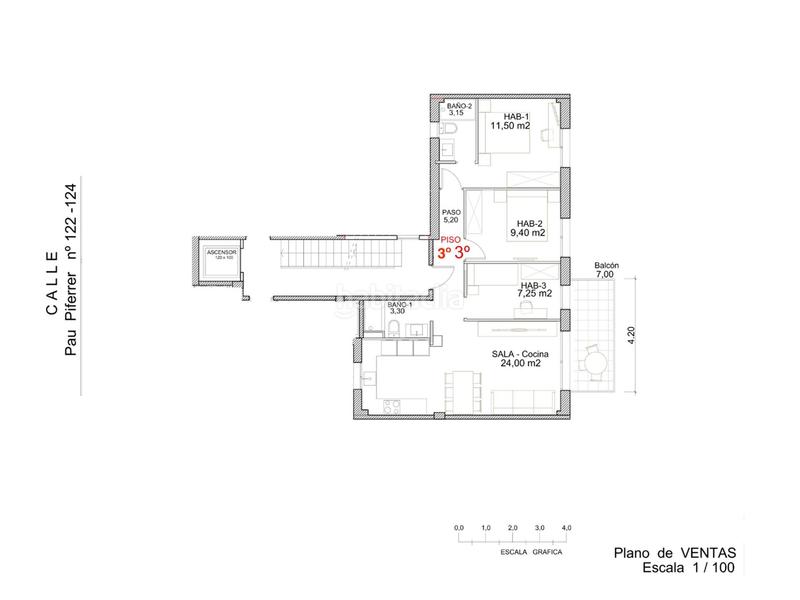 Foto b03a2ad9-912f-4d20-bd04-660425b34ca3. Appartement 81m<sup>2</sup> avec chauffage dans La Salut Badalona