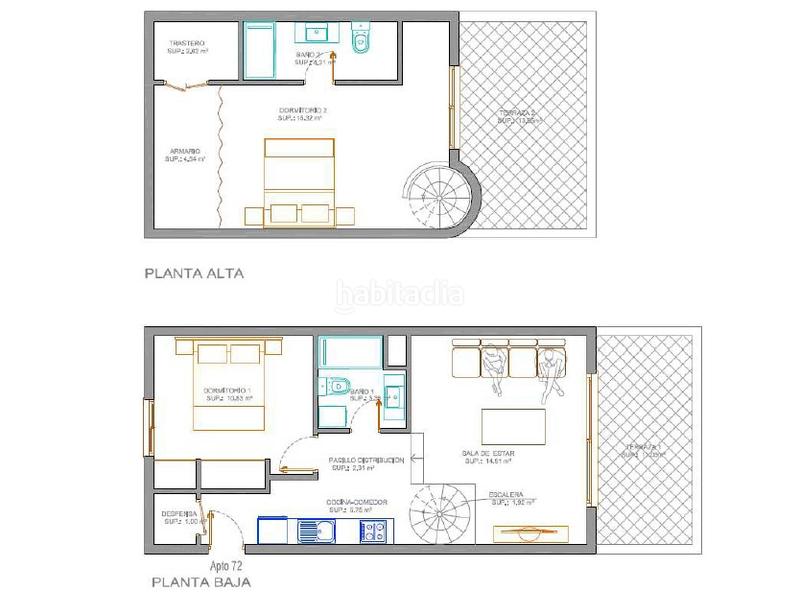 Foto 5e980c88-ac24-4e53-8845-c6b476f0754e. Dúplex ático dúplex en venta en Los Cristianos con 2 habitaciones, 2 terrazas y piscina comunitaria, en Arona