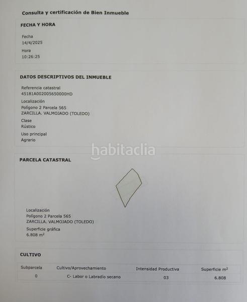 Foto 464e512f-5d18-487c-9a83-daadb10ff487. Fondo rustico in Valmojado