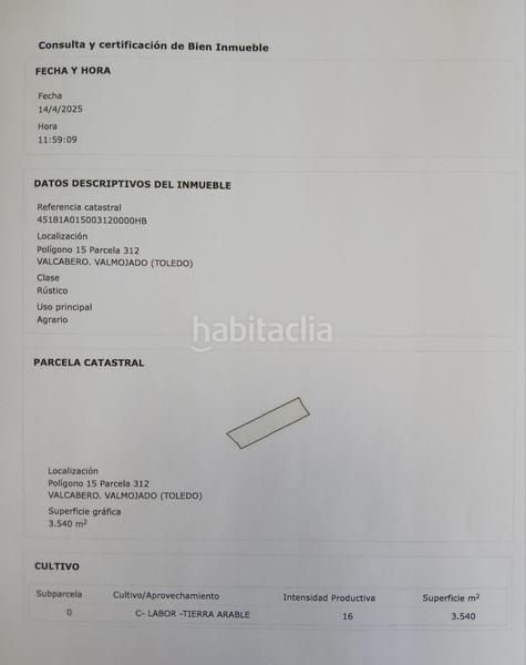 Foto b86813ba-dc16-414c-b04d-4b8874057417. Fondo rustico in Valmojado