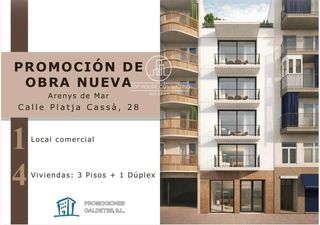 Local Comercial  Platja cassà. Local comercial obra nueva en venta en arenys de mar