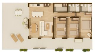 Apartament  Carrer soria. Apartamento de 3 dormitorios y 2 ba�os en arena beach monc�far. Obra nova