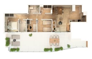 Penthouse in Carrer granada 21. Ático de 3 dormitorios y 2 baños en mirador beach moncófar