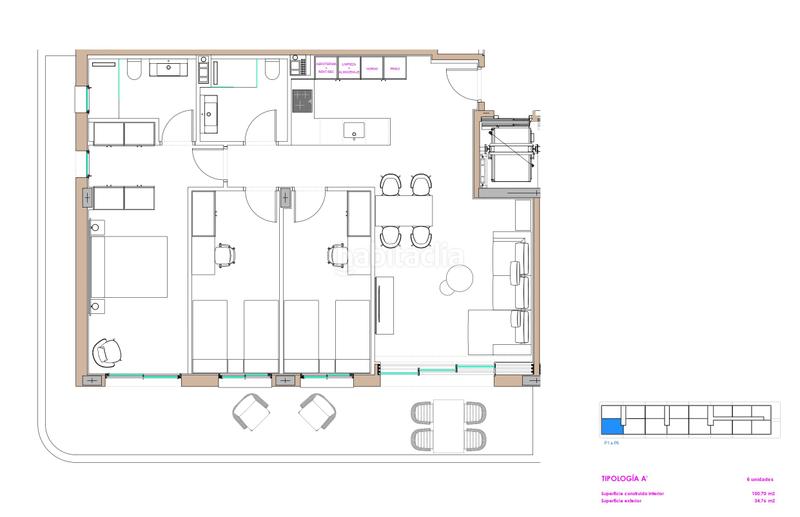 Foto 5094074a-d76a-4585-824f-e4369eb34035. Etagenwohnung 100m<sup>2</sup> mit parking pool in Moncófar Playa Moncofa