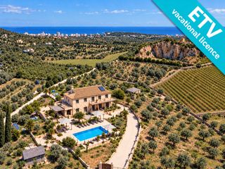 Casa in Maria  2. Villa miramar finca mediterránea con vistas al mar, piscina y li