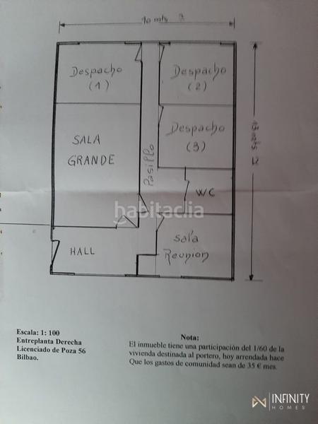 Foto fe103428-b9d1-4d5e-bfe9-9f3a4437fb3a. Miete büro mit heizung in Zona Indautxu Bilbao