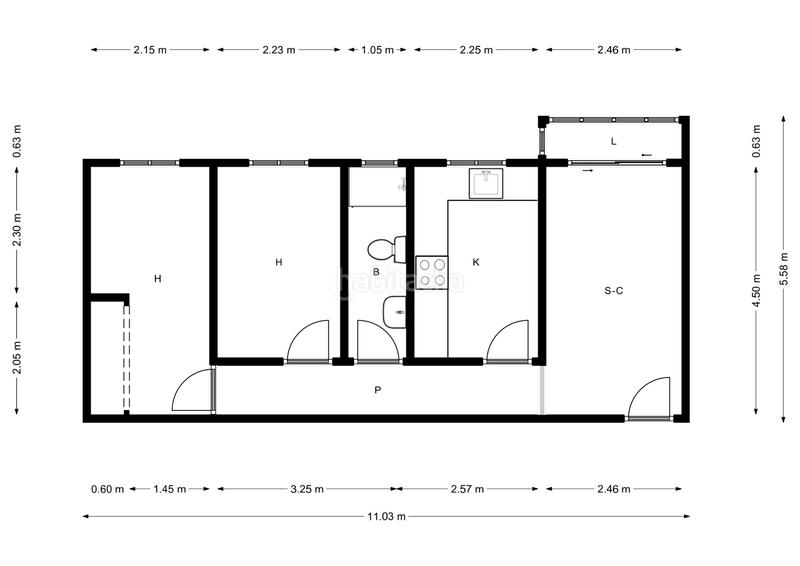 Foto ac62fb1e-77fc-485f-bbf3-b26391d26793. Miete etagenwohnung in Villaverde Alto Madrid