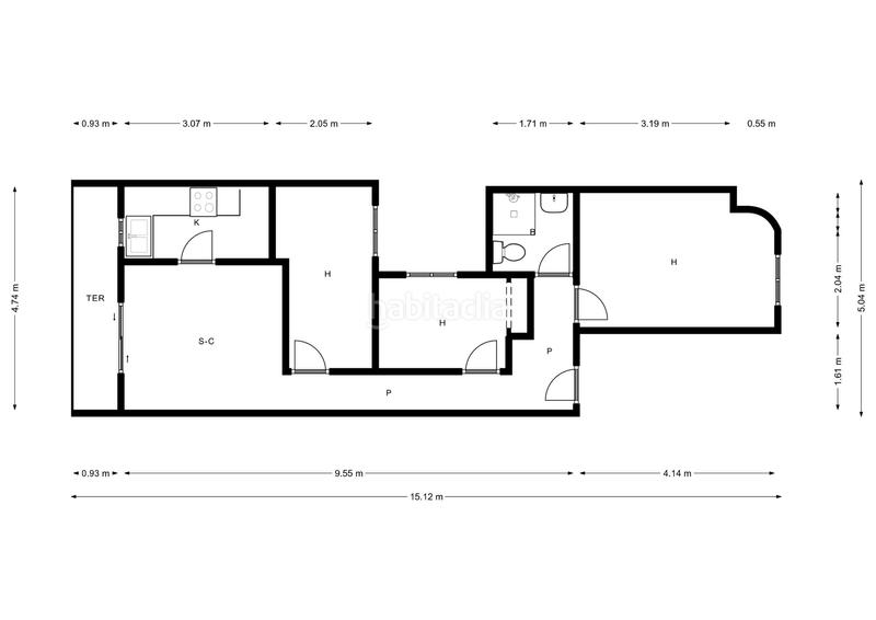 Foto a61c4e2d-2c1f-444d-9e01-e0ab7b4c19ba. Location appartement dans Sant Crist Badalona