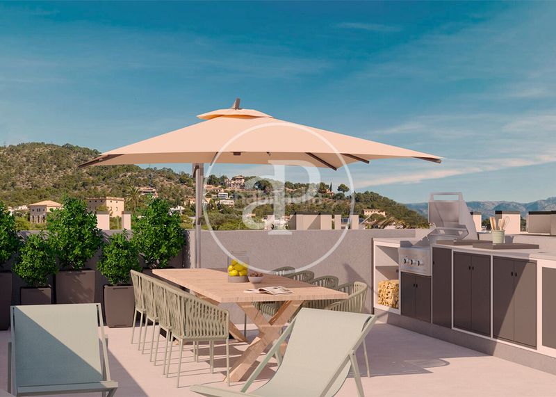 Foto 647d1efa-d5e6-45ab-98d7-35d7b0e178f1. Promoción Ático de obra nueva en venta en La Vileta en Palma de Mallorca. Edificio viviendas de obra nueva