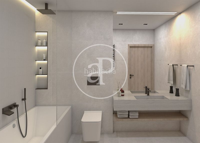 Foto a4010572-d8ed-4f13-8333-ec5a96aa2371. Promoción Ático de obra nueva en venta en La Vileta en Palma de Mallorca. Edificio viviendas de obra nueva