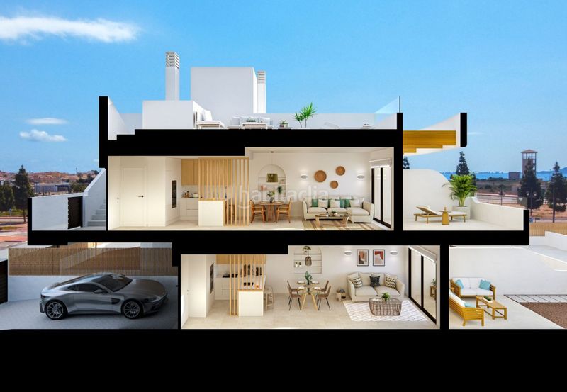 Foto aa1800d3-8a1c-4c52-8e71-b7bbff17106c. Casa amb calefacció aparcament a Las Lomas de Rame-Bahía Bella Alcázares (Los)