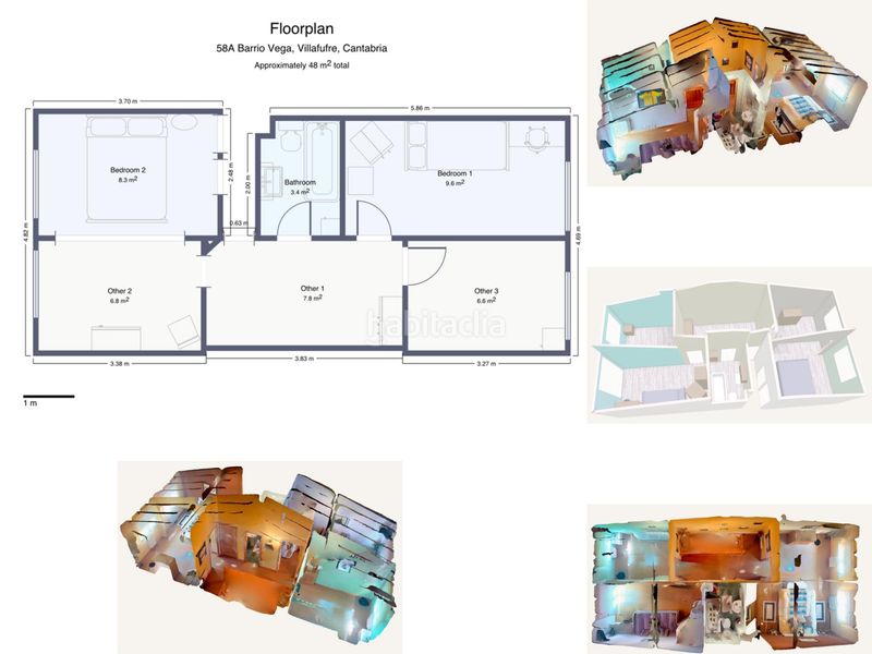 Foto 7bc66d98-1cc9-4e60-9222-3ae67b9a374a. Towny house with heating parking in Villafufre