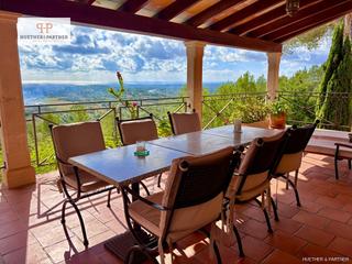 Masia a S´Horta - Cas Concos des Cavaller - Es Carritxó. Pool finca con impresionantes vistas al mar y jardín mediterráne