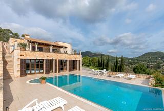 Masia a S´Alquería Blanca - Calonge. Finca mediterránea de piedra natural con vistas al mar y piso de