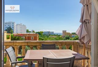 Pis a Cala Magrana-Cala Anguila-Cala Mendia. Exclusiva casa con vistas al mar, piscina comunitaria y aparcami