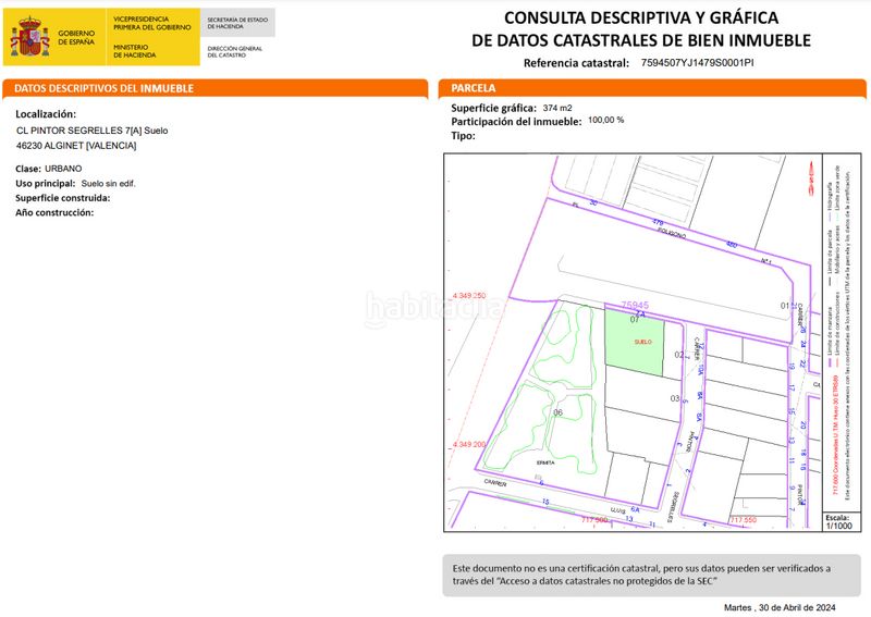 Foto 84cd788a-53cf-4a7b-87b9-5f2aff6f57f2. Terreny residencial a Alginet