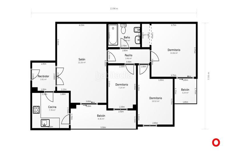 Foto 7fa29513-7a20-4777-bfe8-cc03874e8ecd. Piso  don garaje y terrazas en Plaza de Toros Granada