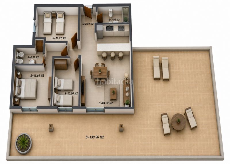 Foto 3e39958e-d59f-4022-b5aa-2ce0633fe3e8. Piso 93m<sup>2</sup> en calle tomás y valiente 2 piso de 3 dormitorios con dos baños y terraza en Huétor Vega