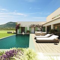 Masia a Sineu. Vivienda rústica en construcción en sineu, mallorca.