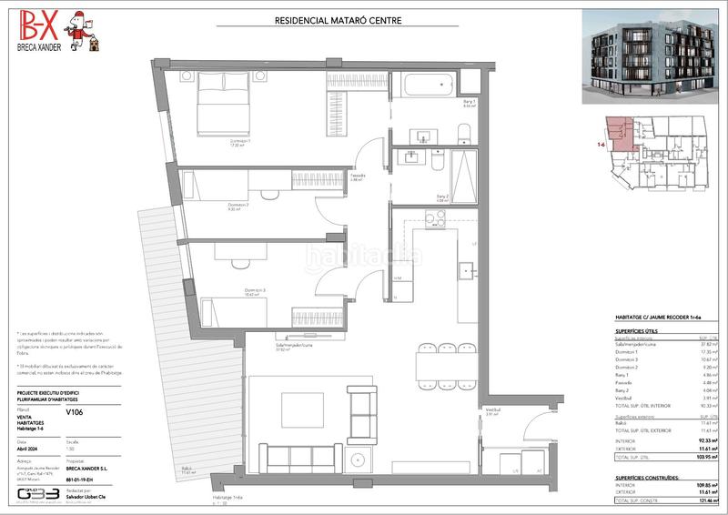 Foto 4eb59880-520d-4d52-983b-f98d1c500c87. Appartement 122m<sup>2</sup> dans camí ral de la mercè 479 dans Centre Mataró