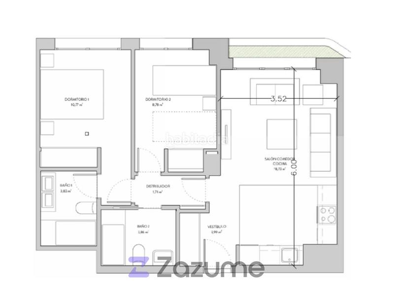 Foto f424fbd4-9611-4b38-8073-118403a0afb4. Location appartement avec chauffage parking piscine dans Madrid