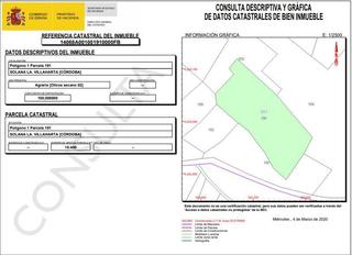 Terreny residencial a Villaharta. Parcela de olivares en villaharta