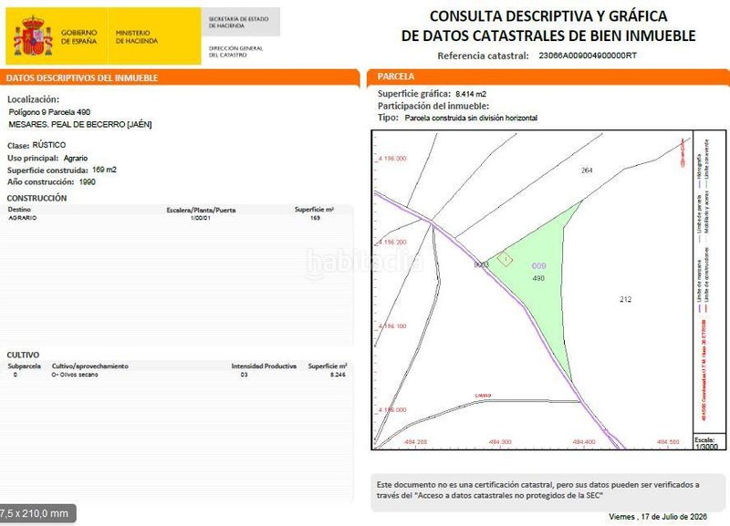 Foto 195d6834-2348-414d-877b-d721f6320b86. Terreny residencial a Peal de Becerro