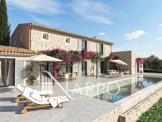 Chalet à Montuïri. Finca exclusiva en montuïri con viñedo, autosuficiencia y alma m