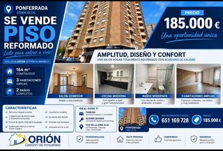 Pis a Zona Alta. Se vende exclusivo piso en zona alta de ponferrada
