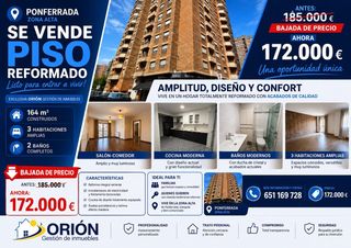 Flat in Monasterio carr 3. Se vende exclusivo piso en zona alta de ponferrada