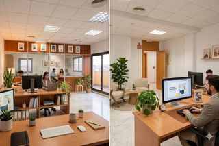 Miete Büro in Calle industria 1. Eleva tu empresa al cielo del pisa oficina de diseño con terraza