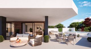 Apartament a El Higuerón. Increíble apartamento con vistas al mar y 65m2 de terraza en l,