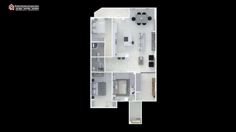 Foto a8021d1e-3596-4437-af6f-039fc9d9c52b. Piso  con terraza y vistas panorámicas al mar y la tramuntana en Palma de Mallorca