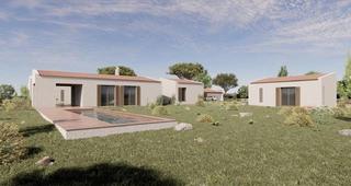 Propriété à Ses Salines Poble. Parcela rústica con proyecto y licencia concecida  ses salines