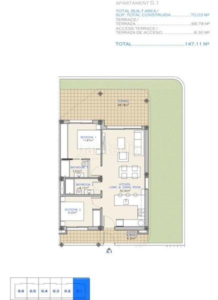 Foto 2687fbce-7a7a-442f-8efa-93d5a65c0f39. Appartement mit parking in Las Lomas de Rame-Bahía Bella Alcázares (Los)