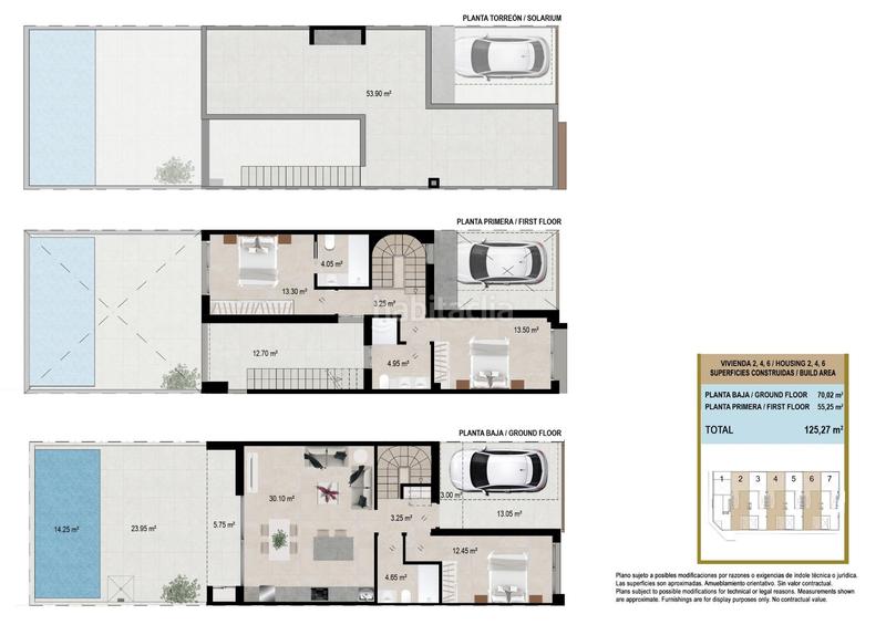 Foto f34a83f9-4488-46c6-984f-aa40c4480b8c. Casa a schiera con parcheggio piscina in San Javier San Javier