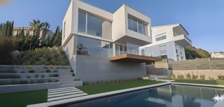 Casa a Urbanitzacions. Chalet de obra nueva con vistas al mar en mataró.