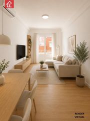 Flat  Esteve paluzie d'. Creu de barbera! piso reformado de 3 habitaciones, balcón,  junt