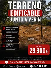 Terreno residenziale in Verín. Solar pegado a verin