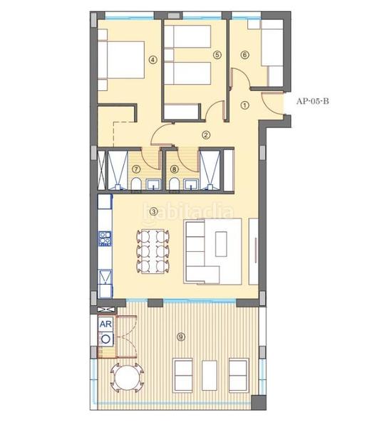 Foto 04cbe907-e985-44f0-8f92-b68cc2b181c9. Apartamento ref 01411 apartamento de obra nueva bonalba golf en Mutxamel