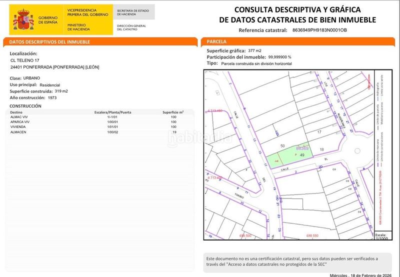 Foto c8cf21b5-3676-4bc2-b987-35df1abbd4df. Xalet amb aparcament a Zona Alta Ponferrada