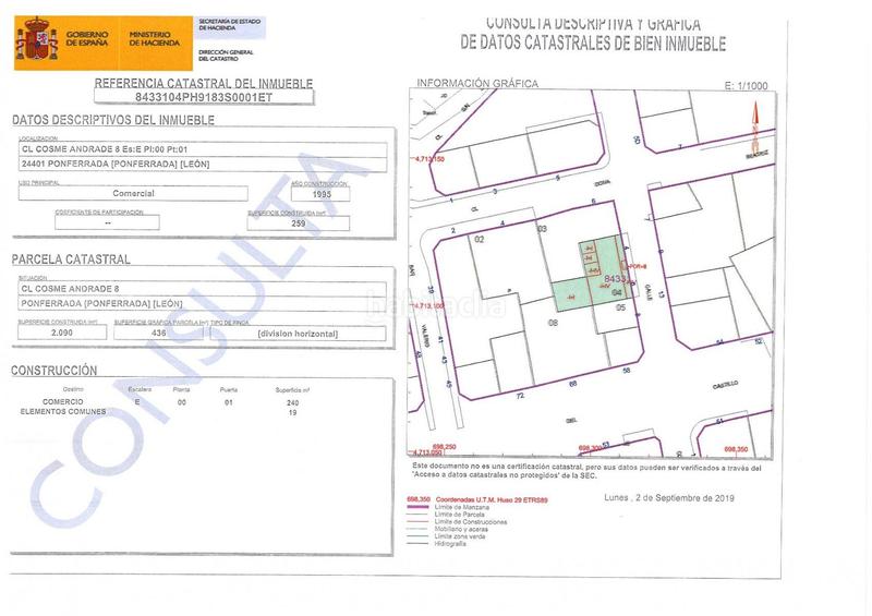 Foto 1c1fe8df-f207-4018-9ea6-3c3a1d630786. Locale commerciale in Zona Alta Ponferrada