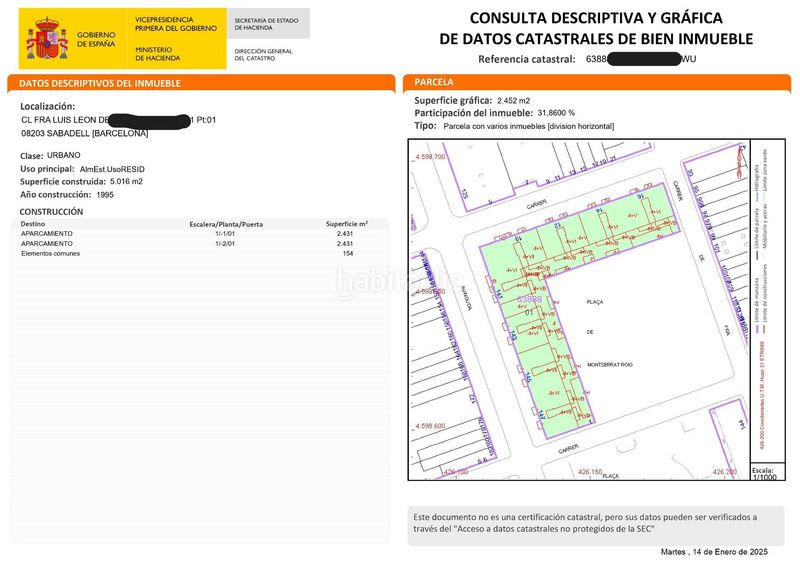 Foto 57d3510a-8fe4-462c-b51e-f26739bdce41. Aparcament cotxe a Eixample Sabadell
