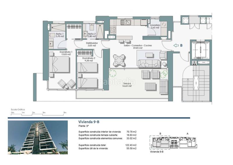 Foto b9d43733-bd31-4ded-b856-c32cc290a98b. Appartement avec piscine dans Rincón Bajo Benidorm
