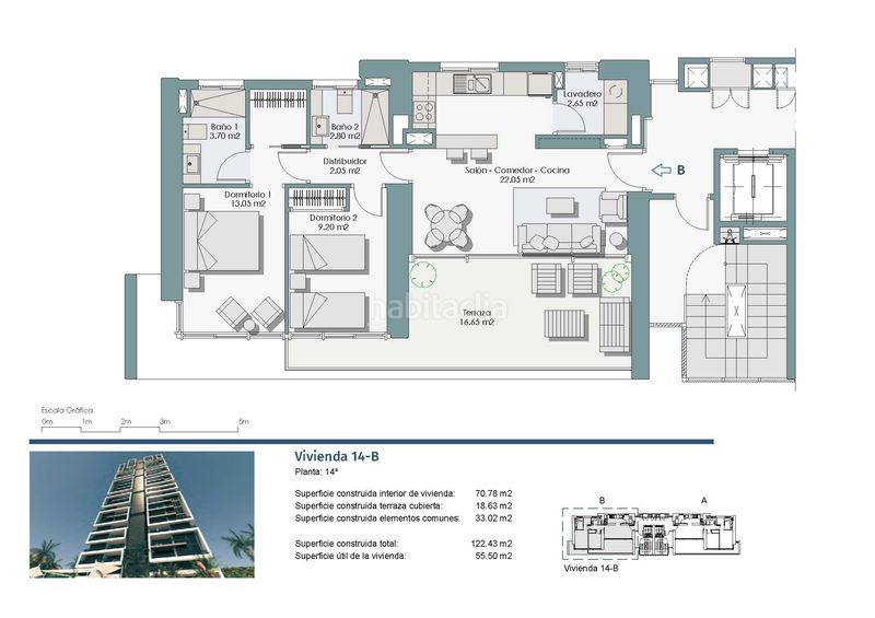 Foto a66552a0-5008-4c98-96f5-468077c32f88. Pis amb aparcament piscina a Rincón Bajo Benidorm