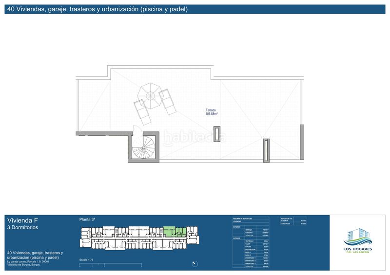 Foto ca6e62c1-093a-4593-914a-edc0265ff75c. Zweistöckige wohnung 108m<sup>2</sup> mit heizung parking pool in Villalbilla de Burgos