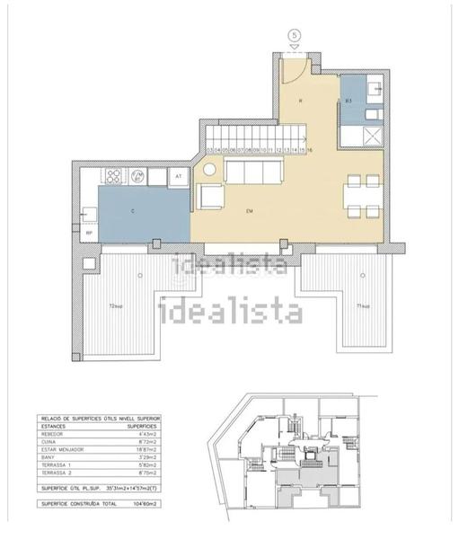 Foto 26dff173-880d-489a-98e2-f117fcb437f0. Penthouse with heating parking in Segle XX Terrassa