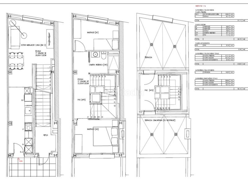 Foto a56aa8ef-ef15-4908-ad9b-f57502953cfd. Rent duplex with heating in Centre Sabadell